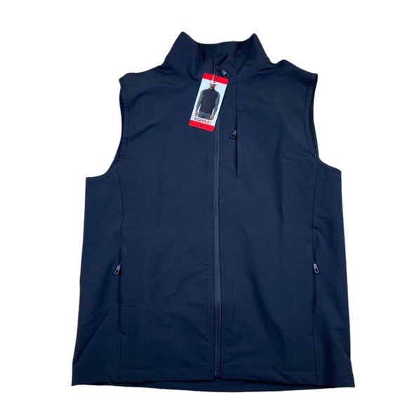 32 Degree Heat Men's Full Zip tech vest Size Medium, 3 Pocket, Black. NWT - Picture 1 of 4